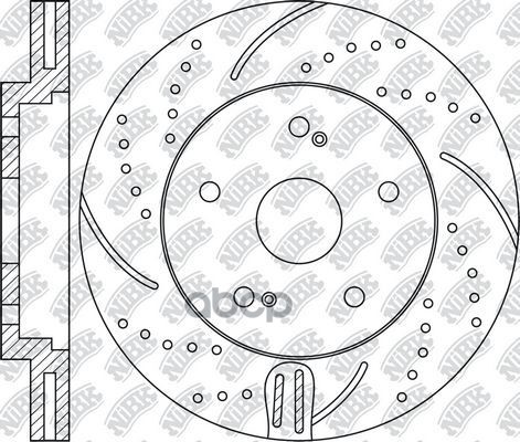 Диск тормозной перфорированный Performance (к-кт 2 шт, цена за 1 шт) NiBK арт. RN1219DSET