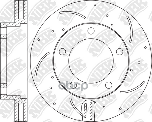 Диск тормозной перфорированный Performance (к-кт 2 шт, цена за 1 шт) NiBK арт. RN1224DSET
