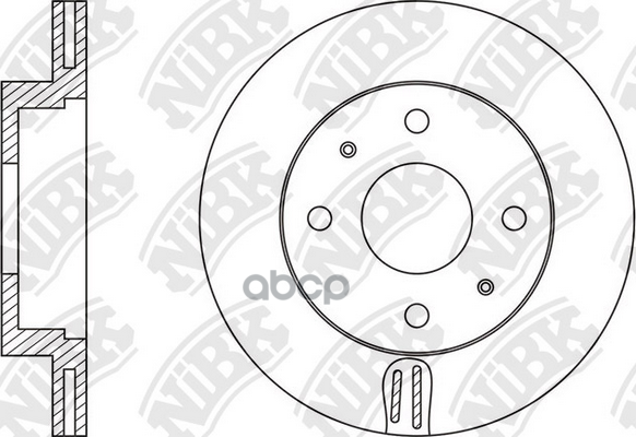 Диск тормозной передний NISSAN Cube /Vent D=232mm NIBK RN1582 NiBK арт. RN1582