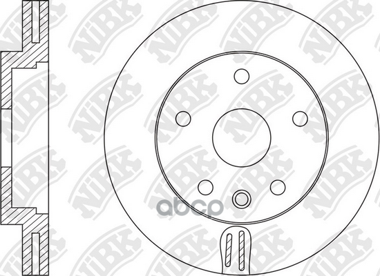 Диск тормозной FORD S-MAX 06-/MONDEO IV -05.07/ VOLVO S60/S80/XC70 06-  RN1589 NiBK арт. RN1589