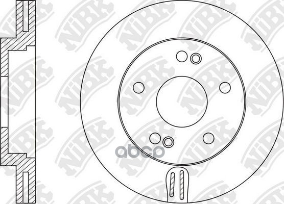 Диск тормозной передний NiBK арт. RN1606