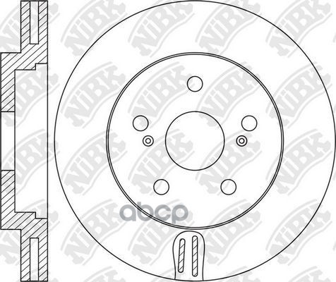 Диск тормозной передн. Toyota Estima 00 - / Alphard 2015 - NiBK арт. rn1617
