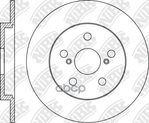 Диск тормозной задний TOYOTA Corolla 06->/Prius 03->/Vitz 10-> /D=259mm NIBK RN1626 NiBK арт. RN1626