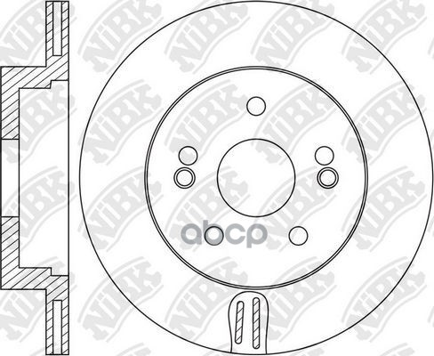 Диск тормозной RN1654 NiBK арт. RN1654