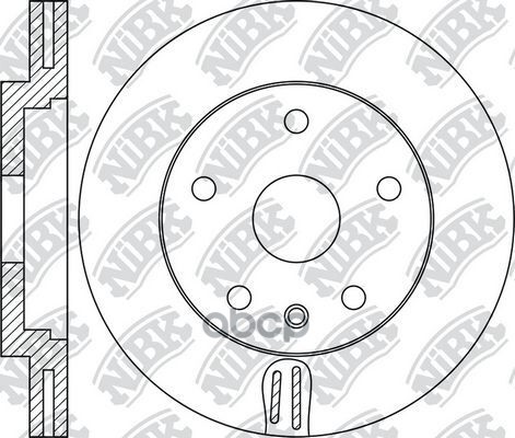 Диск тормозной передн. OPEL Mokka 12- NiBK арт. rn1680