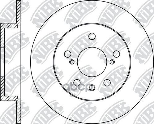 Диск тормозной задн. Suzuki_New SX4 2013 - NiBK арт. rn1693