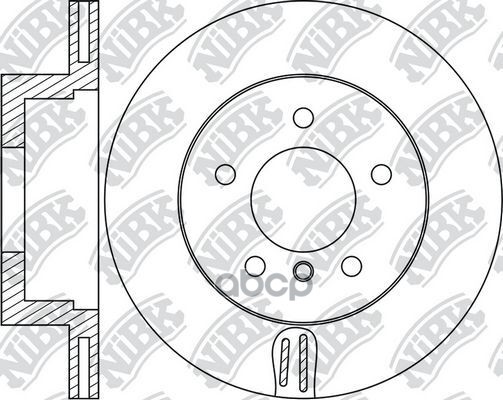 Диск Тормозной Bmw 1 F20 118-120/3 F30 316-320  Rn1717 NiBK арт. RN1717