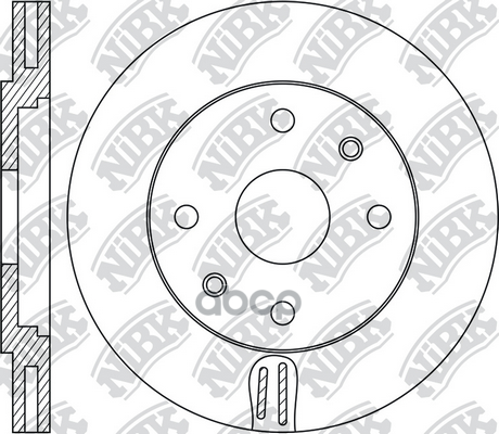 Диск тормозной PEUGEOT 308/3008/5008 07-  RN1748 NiBK арт. RN1748