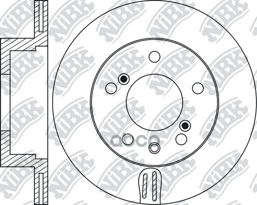 Диск тормозной задний NIBK RN1749 NiBK арт. RN1749