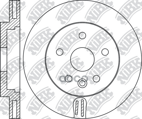 Диск тормозной FORD GALAXY/S-MAX/ VOLVO S60/S80/V70/XC70  RN1756 NiBK арт. RN1756