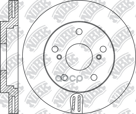 Диск тормозной RN1775 NiBK арт. RN1775