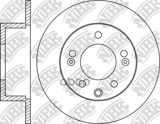 Диск тормозной задн. Hyundai Ioniq 16-/ Kia Cerato 08-/ Kia niro 16-/Kia Soul 09- NiBK арт. rn1786