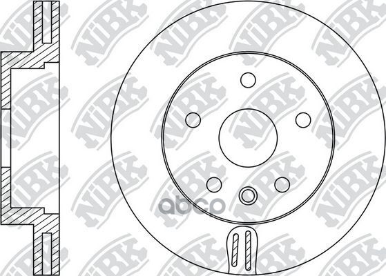 Диск тормозной AUDI A4 07-/A5 07-/Q5 08-  RN33001 NiBK арт. RN33001