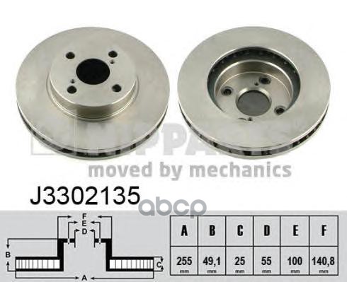 Диск Тормозной Nipparts арт. j3302135