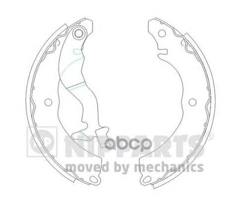 Колодки Торм Барабан К-Т Mitsubishi Lancer Nipparts арт. j3505038