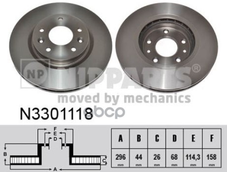 Диск Тормозной Nipparts арт. N3301118