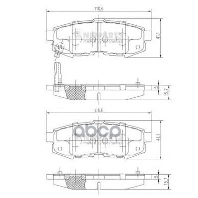 Колодки Торм Диск К-Т Nipparts арт. n3613023