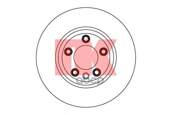 Диск тормозной Porsche Cayenne  VW Touareg 02- Nk арт. 2047105