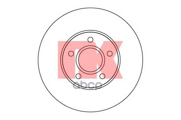 Диск тормозной Volvo S40 V50 04- Nk арт. 204848