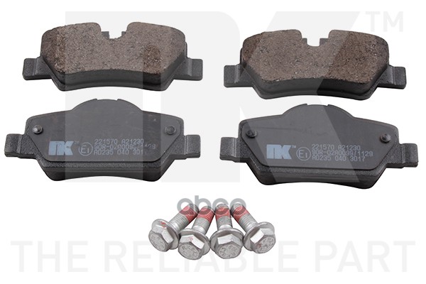 Колодки тормозные дисковые Mini Cooper 2015- Nk арт. 221570