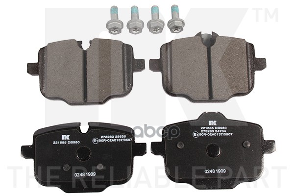 Колодки Дискового Тормоза Bmw 221585 Nk арт. 221585