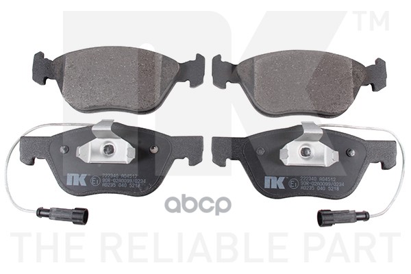 Колодки Тормозные Дисковые Alfa Fiat  91- Nk арт. 222340