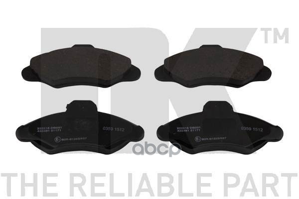 Колодки Тормозные Дисковые Ford Escort V  Vi  Vii  Orion Iii Nk арт. 222518