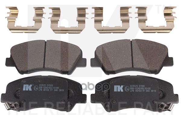 Колодки Тормозные Дисковые Kia Rio 11- Nk арт. 223525