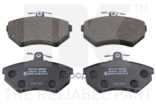 Колодки Тормозные Дисковые Audi  Seat  Vw 88- Nk арт. 224725