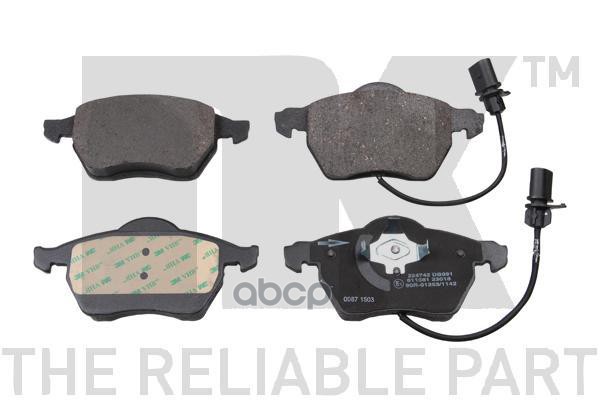 Колодки тормозные дисковые Audi  Skoda  VW  96- Nk арт. 224742