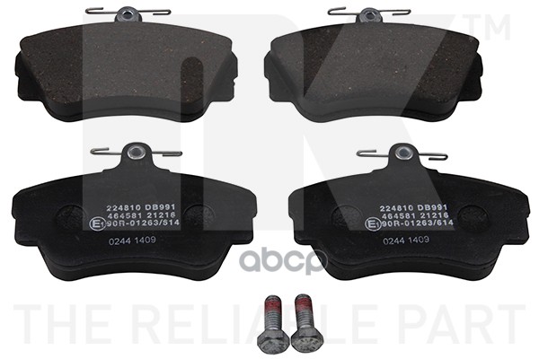 Колодки Тормозные Дисковые 480/460/440 87-96 Nk арт. 224810