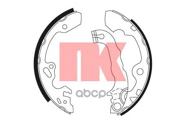 Колодки Тормозные Барабанные Ford Focus  Ab 98 Nk арт. 2725632
