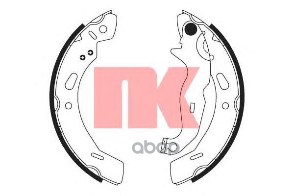 Колодки тормозные барабанные Ford Fiesta 2 07- Nk арт. 2725762