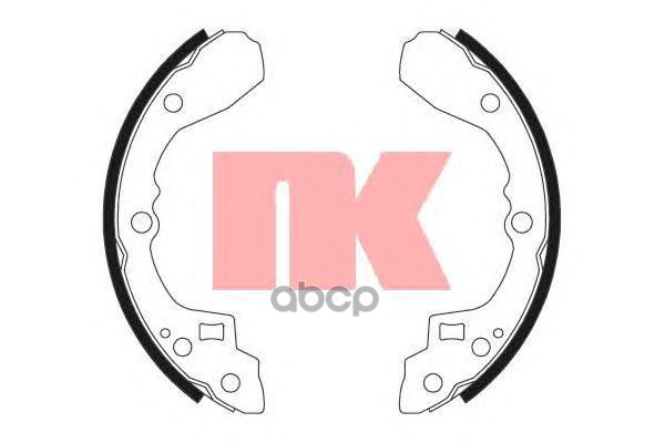 Колодки тормозные барабанные Kia Sephia  Shuma 93-01 Nk арт. 2735590