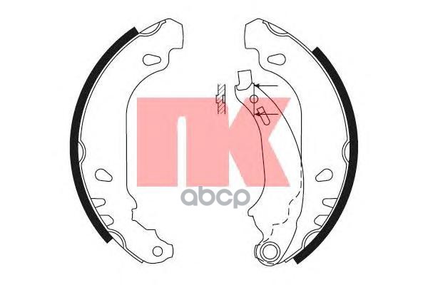 Колодки Тормозные Барабанные Renault Logan, Clio (180X42) Торм.система Bendix Nk арт. 2739637