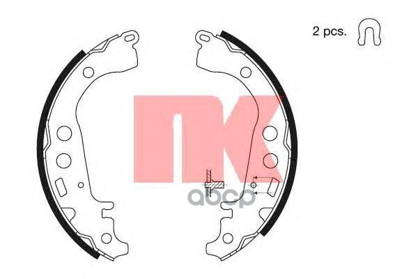 Комплект Колодок Барабанных Nk арт. 2745617