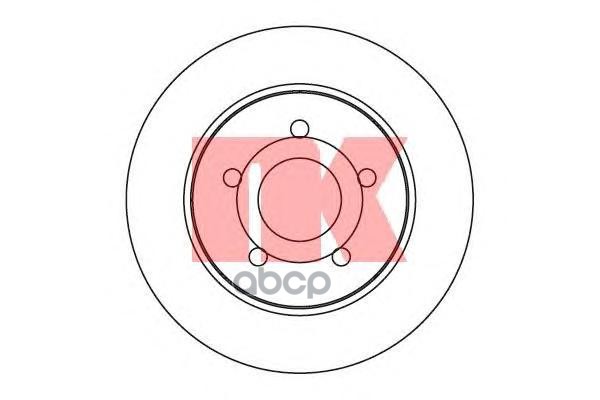 Диск тормозной с антикорозийным покрытием Focus II 04.. Nk арт. 312558