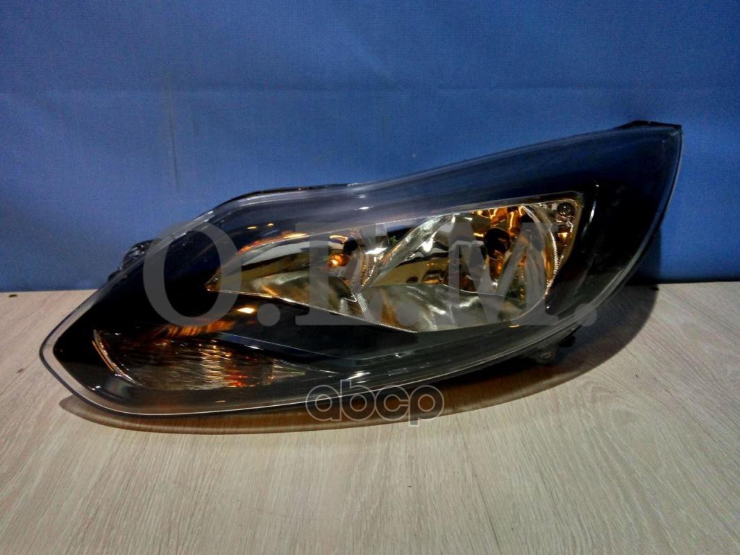 Фара левая Ford Focus 3 2011-2015, галоген, черная O.E.M. арт. OEM0109FL