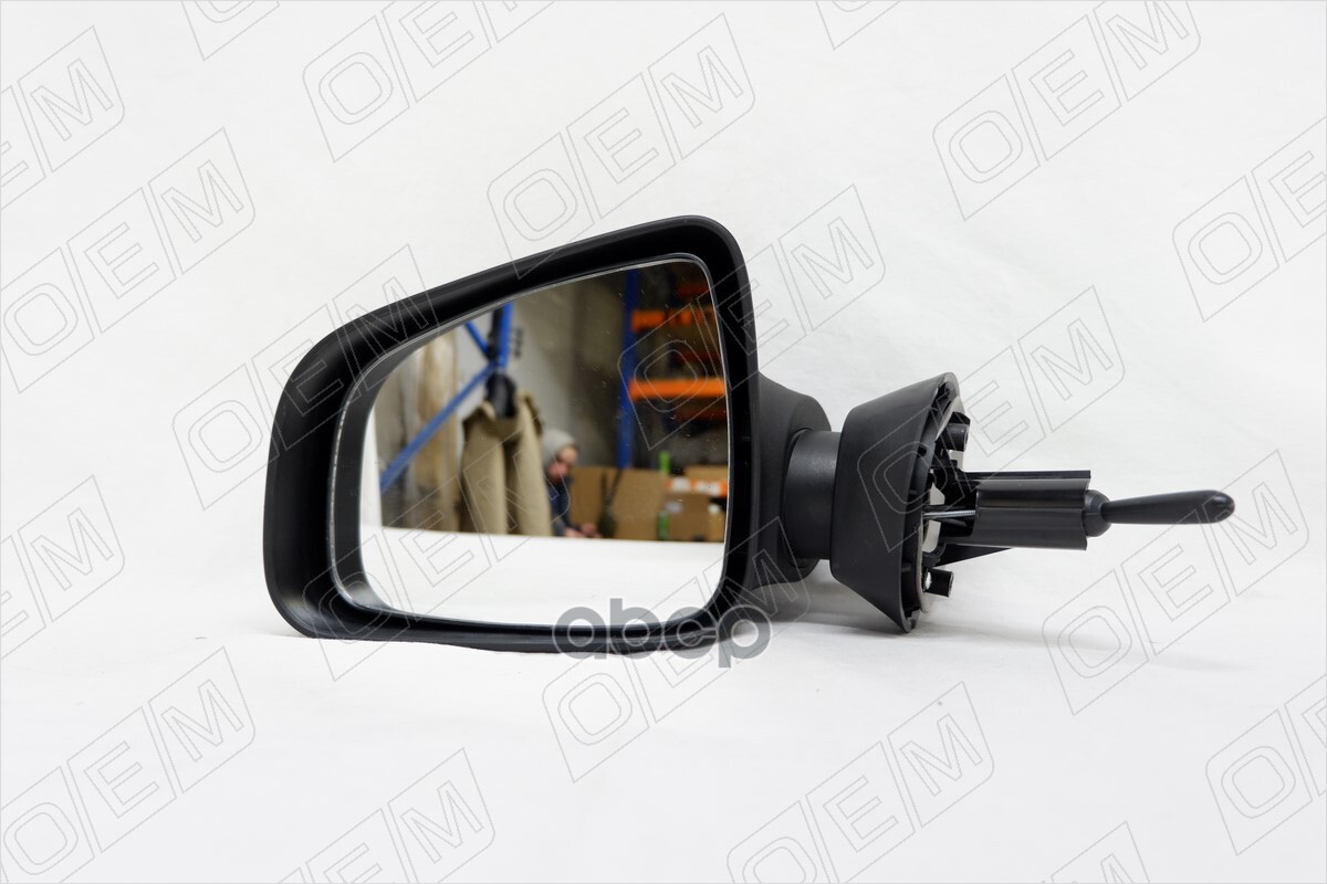Зеркало левое Renault Logan 1 2009-2014, механическое, текстурное O.E.M. арт. OEM0138ZL