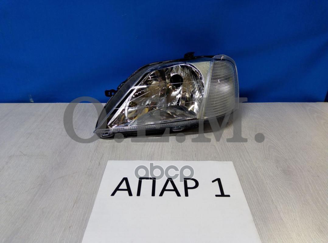 Фара левая Renault Logan 1 2004-2009, повторитель ближе к крылу O.E.M. арт. OEM0194FL