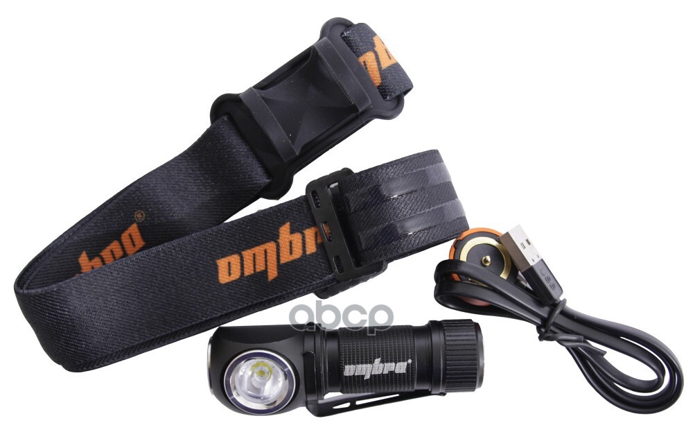 Фонарь Светодиодный Аккумуляторный, Налобный, Со Световым Пучком 350 Лм OMBRA арт. A90066