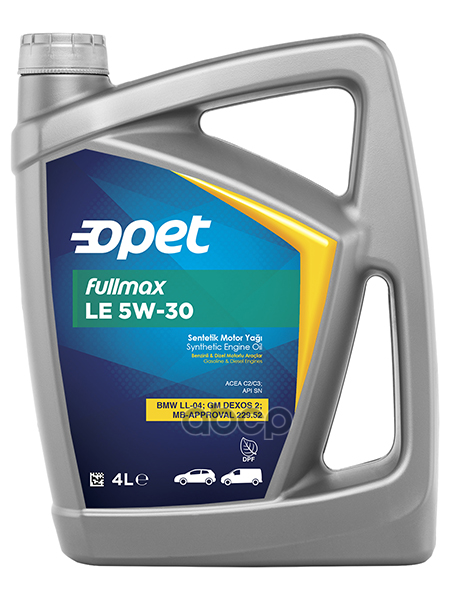 OPET Масло Моторное Fullmax Le 5W-30 4L 601215063