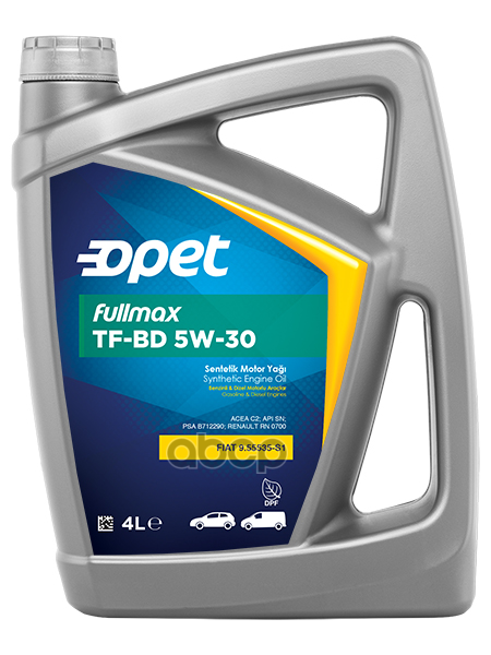 OPET Масло Моторное Fullmax Tf-Bd 5W-30 4Л