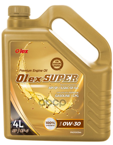Масло Моторное 4L 0W30 Olex Super Sp Olex арт. PK0100344