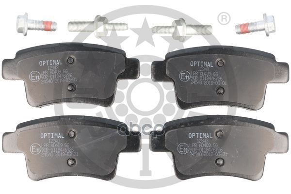 Колодки тормозные дисковые  комплект CITRO?N: C4 Grand Picasso I (UA_)  C4 Picasso I (UD_) Optimal арт. bp-12343