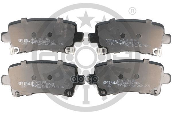 Колодки тормозные дисковые  комплект OPEL: INSIGNIA  INSIGNIA Caravan  INSIGNIA StufenheckSAAB: 9- Optimal арт. bp-12454