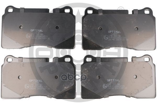 Колодки тормозные дисковые  комплект AUDI: A3 Sportback (8PA)  TT (8J3)  TT Roadster (8J9)SEAT: LE Optimal арт. bp-12477