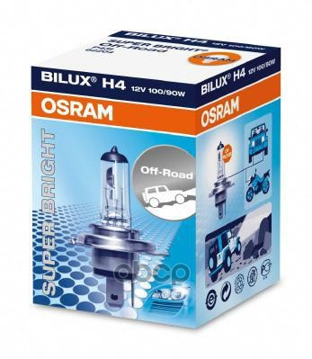 Лампа Галогенная Osram 12V H4 100/80W P43t-38 62204 Osram арт. '62204