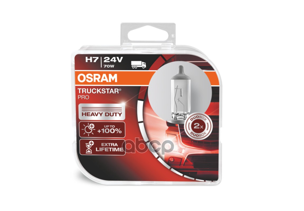Лампа 24V H7 70W PX26d OSRAM TRUCKSTAR PRO 2 шт. DUOBOX 64215TSP-HCB Osram арт. 64215TSP-HCB