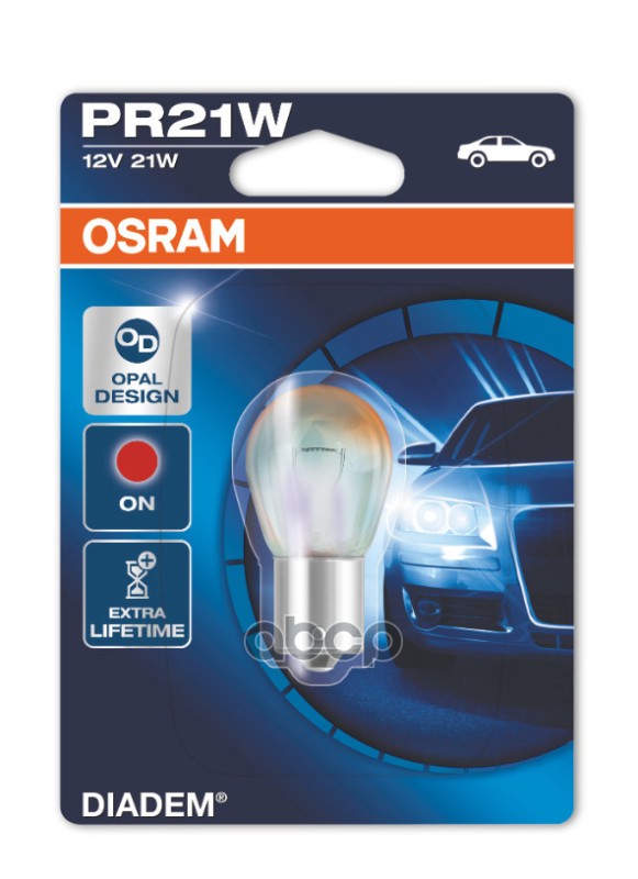 Лампа Накаливания Сигнальная Pr21w Baw15s Diadem 12V 21W Блистер 1 Шт Osram арт. 7508LDR01B